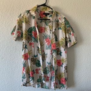 Banana Republic Tropical Button Up